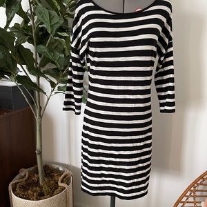 Express Striped Cotton Midi Dress
